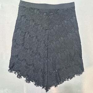 Whimsygoth Fairycore Intimately Free People  Black Lace Skirt sz M Dark Academia